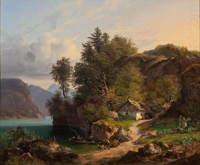 George Gillis Haanen Austrian Landscape oil painting picture